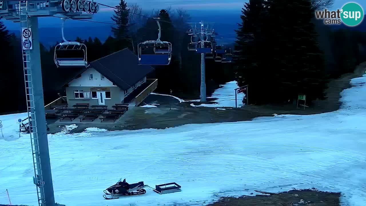 Smučišče Mariborsko Pohorje – spletna kamera Ruška zgoraj