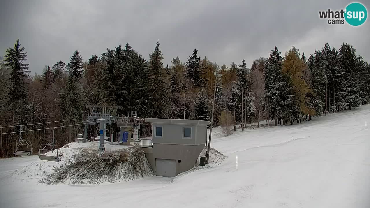 Pohorje spletna kamera | Spodnja postaja Sleme