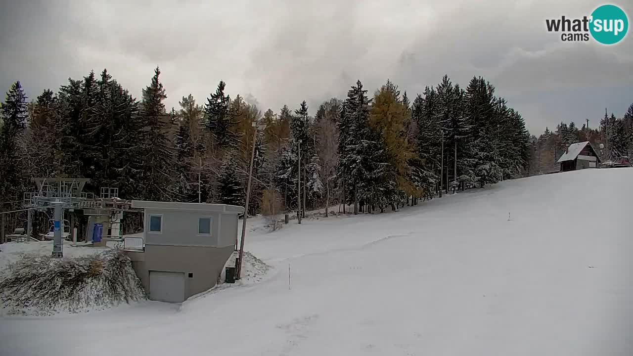 Pohorje spletna kamera | Spodnja postaja Sleme