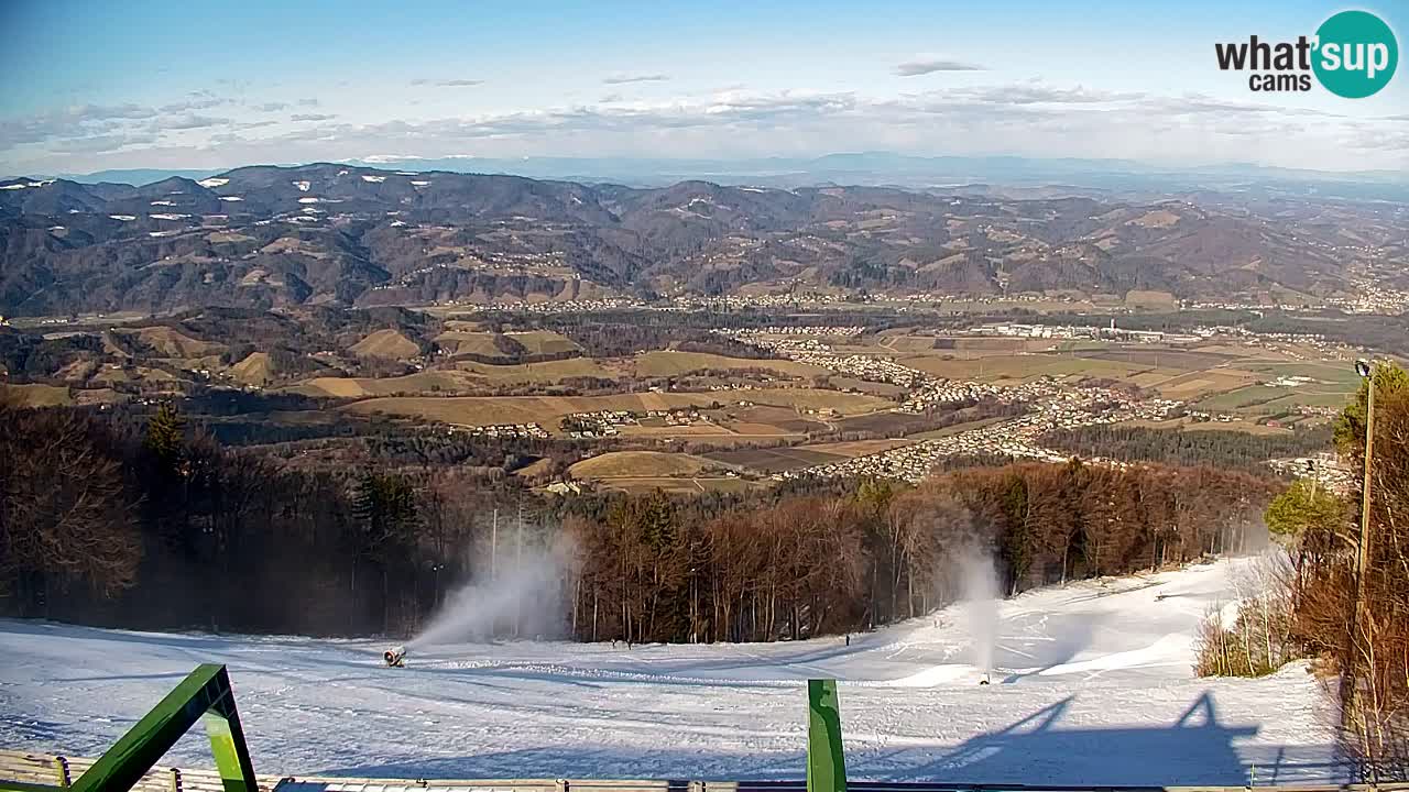 Pohorje spletna kamera | Spodnja postaja Sleme