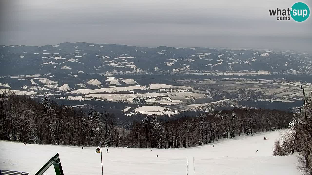 Pohorje spletna kamera | Spodnja postaja Sleme