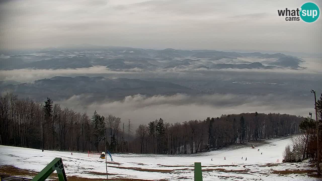 Pohorje spletna kamera | Spodnja postaja Sleme