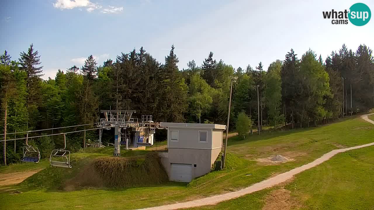 Pohorje spletna kamera | Spodnja postaja Sleme