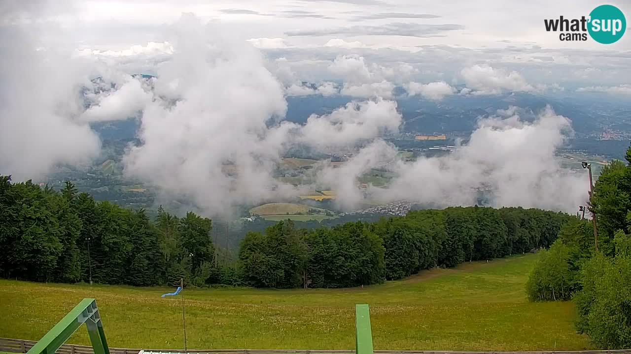 Pohorje spletna kamera | Spodnja postaja Sleme