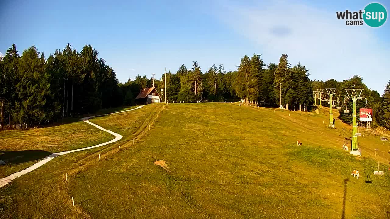 Pohorje spletna kamera | Spodnja postaja Sleme