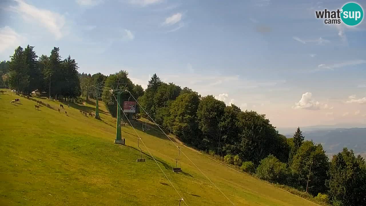 Pohorje spletna kamera | Spodnja postaja Sleme