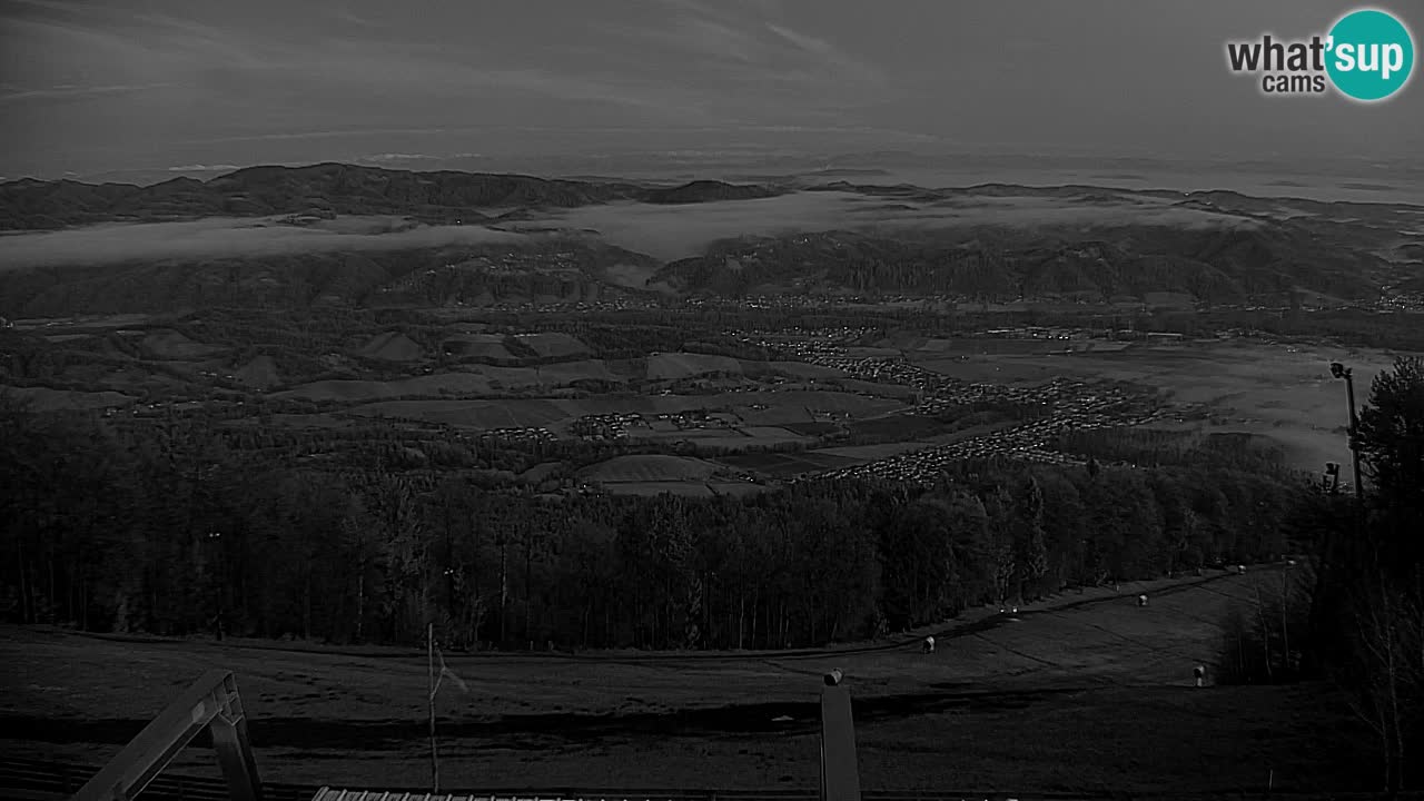 Pohorje spletna kamera | Spodnja postaja Sleme