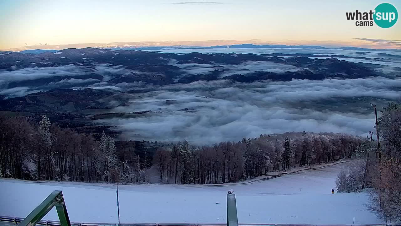 Pohorje spletna kamera | Spodnja postaja Sleme