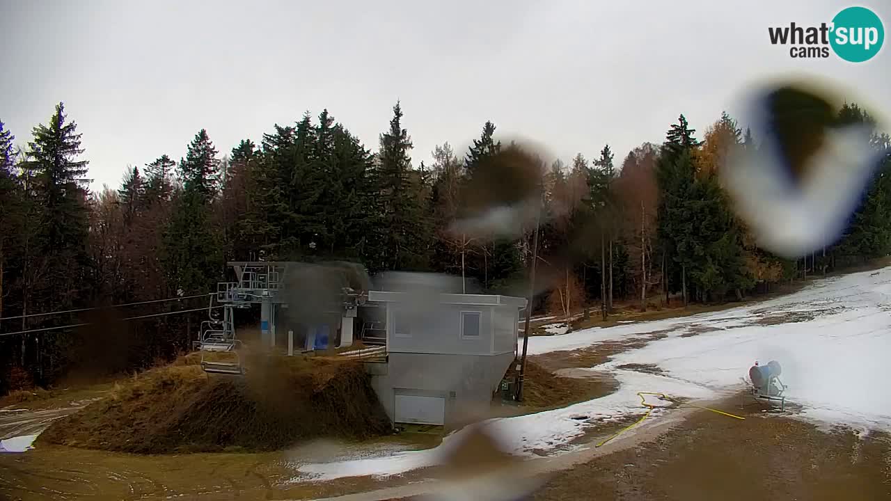 Pohorje spletna kamera | Spodnja postaja Sleme