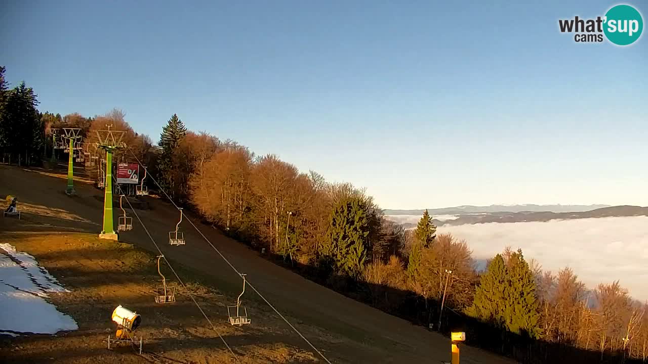 Pohorje spletna kamera | Spodnja postaja Sleme