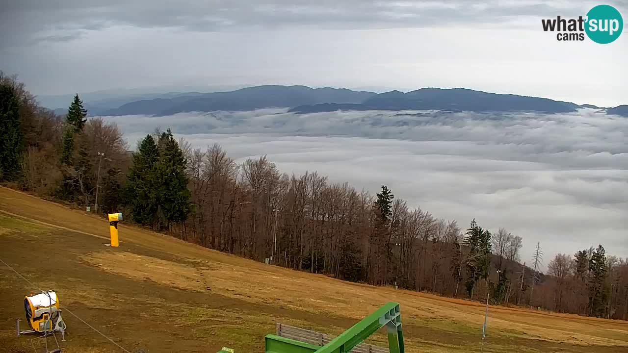 Pohorje spletna kamera | Spodnja postaja Sleme