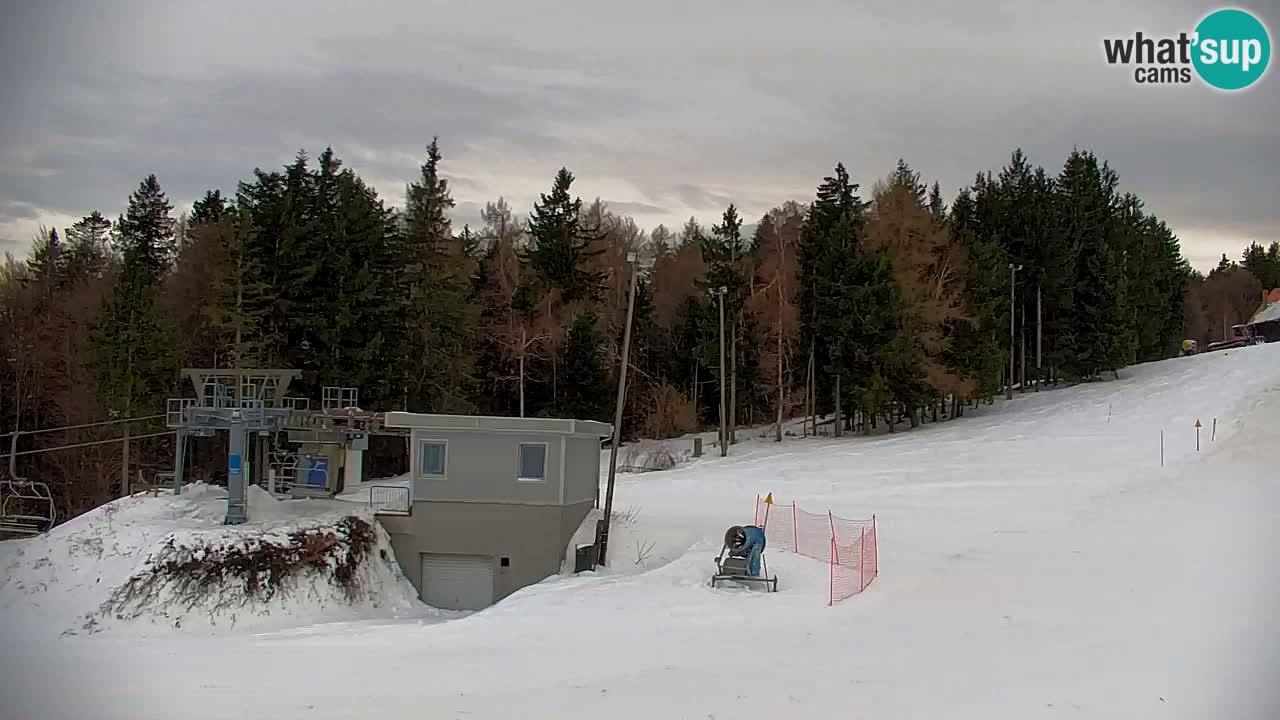 Pohorje spletna kamera | Spodnja postaja Sleme