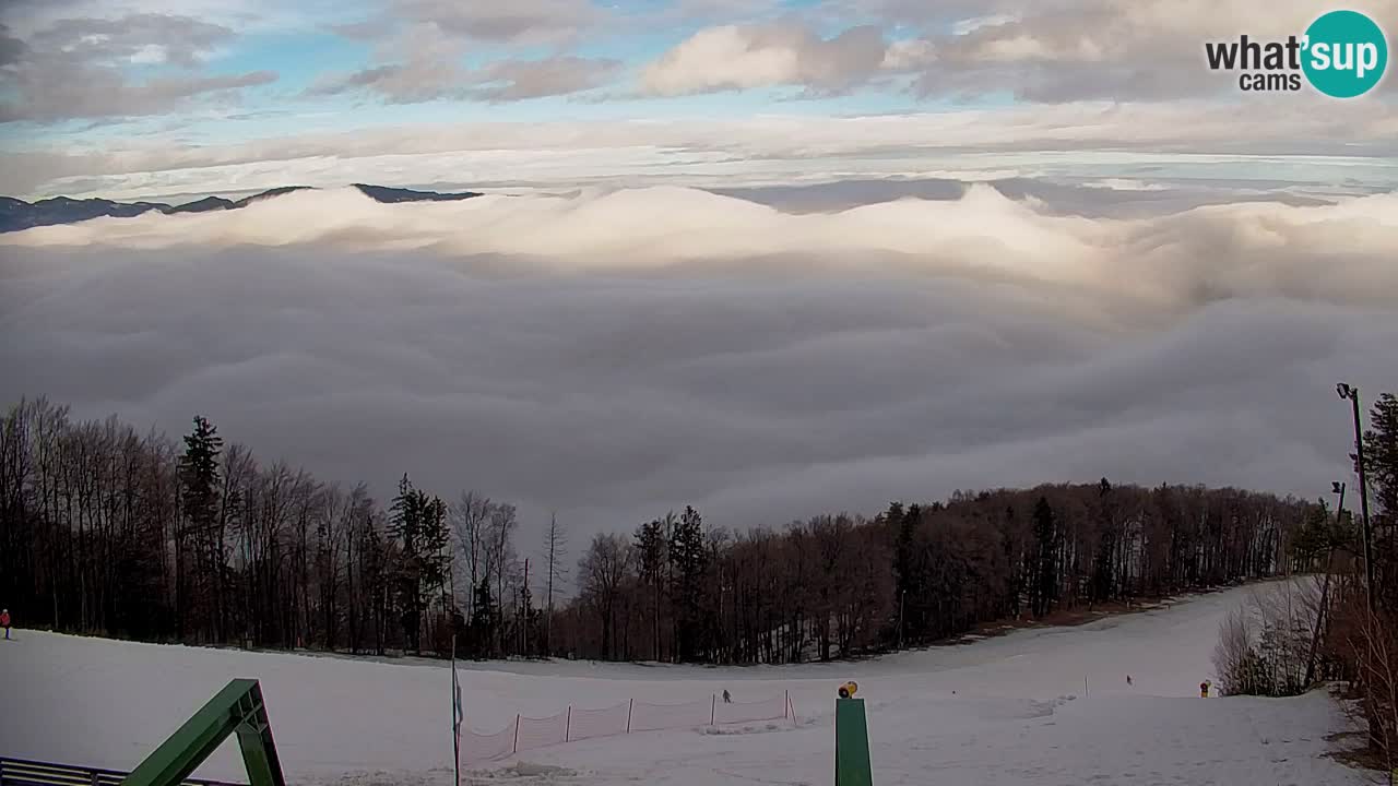 Pohorje spletna kamera | Spodnja postaja Sleme