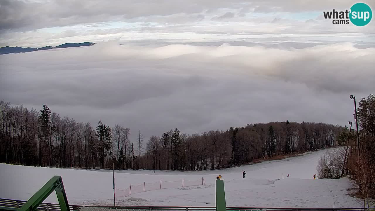 Pohorje spletna kamera | Spodnja postaja Sleme