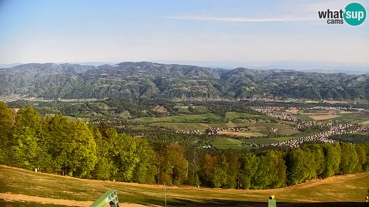 Pohorje spletna kamera | Spodnja postaja Sleme