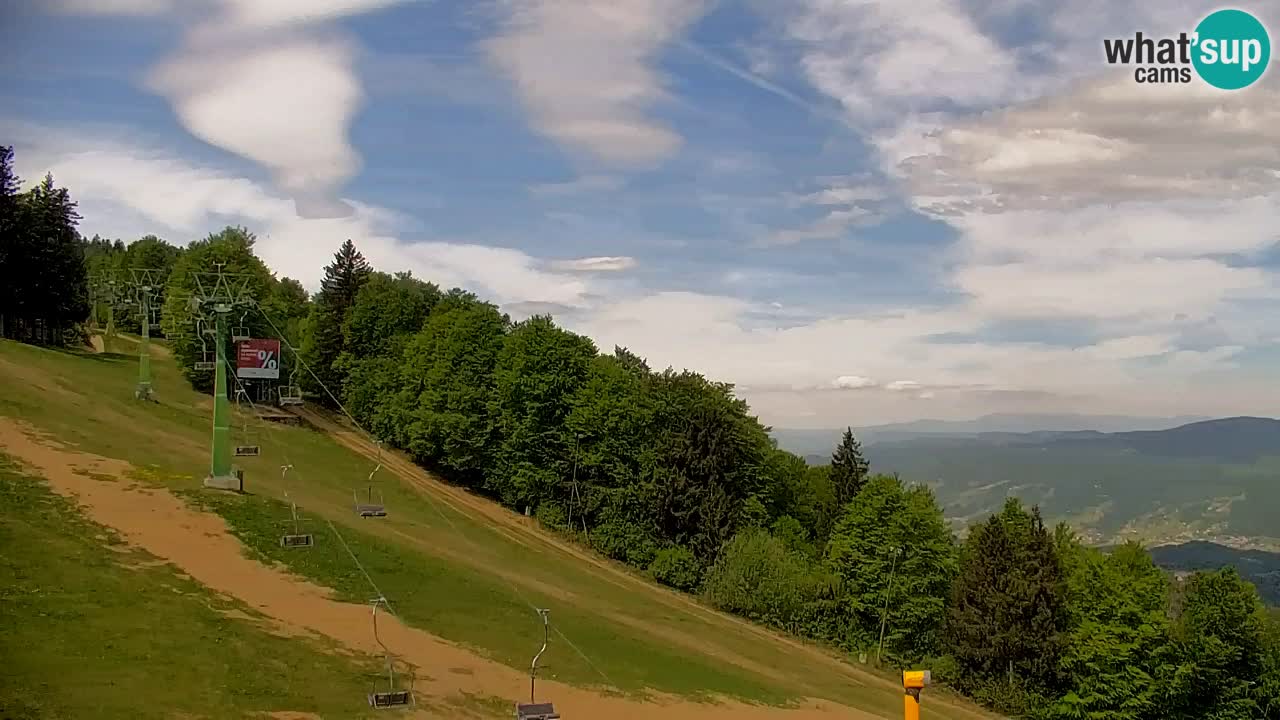 Pohorje spletna kamera | Spodnja postaja Sleme