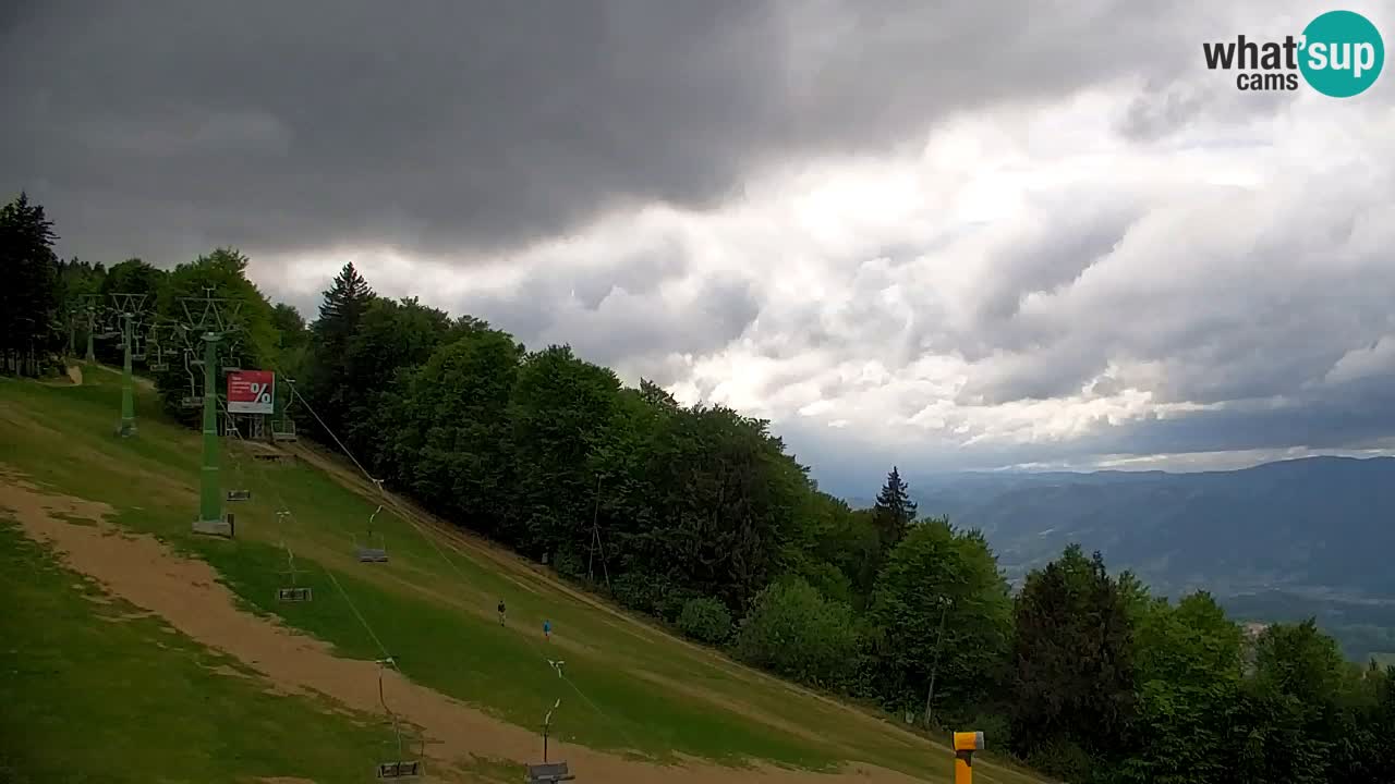 Pohorje spletna kamera | Spodnja postaja Sleme