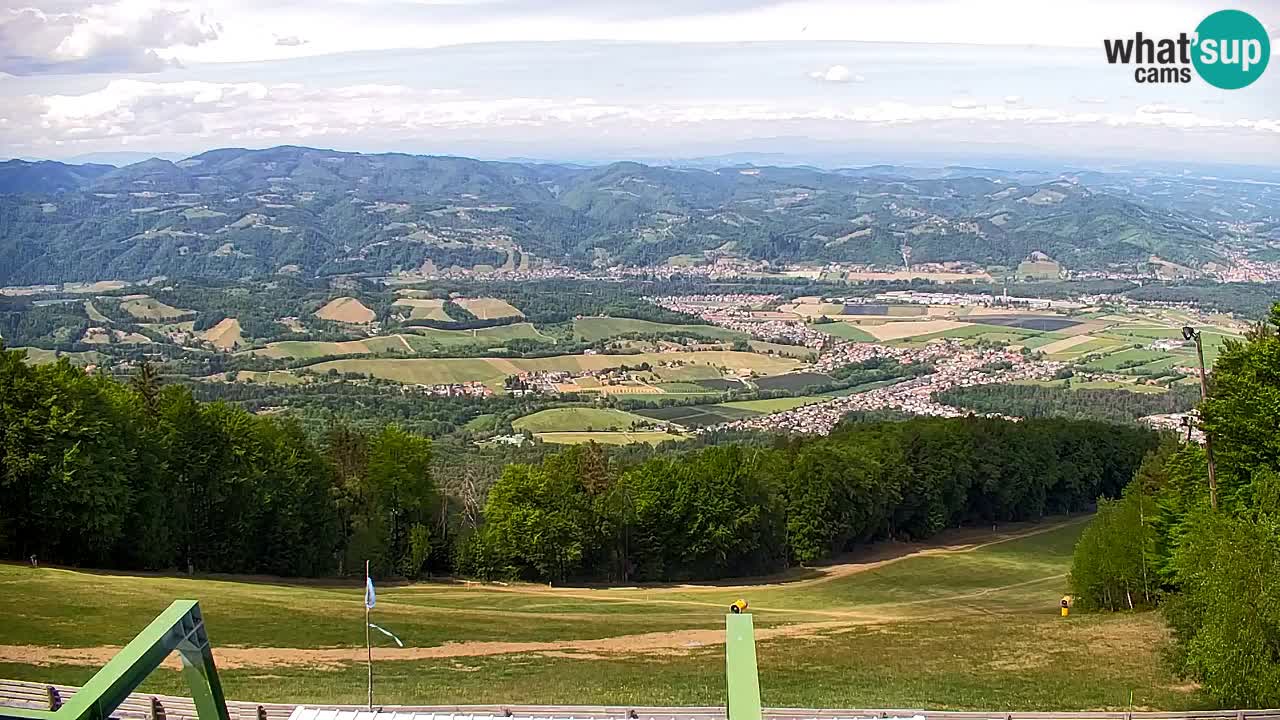 Pohorje spletna kamera | Spodnja postaja Sleme