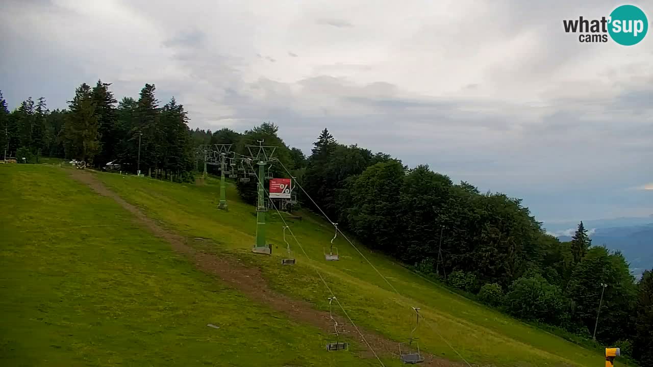 Pohorje spletna kamera | Spodnja postaja Sleme