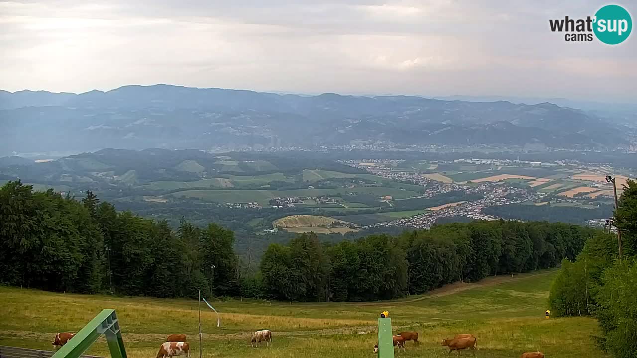 Pohorje spletna kamera | Spodnja postaja Sleme