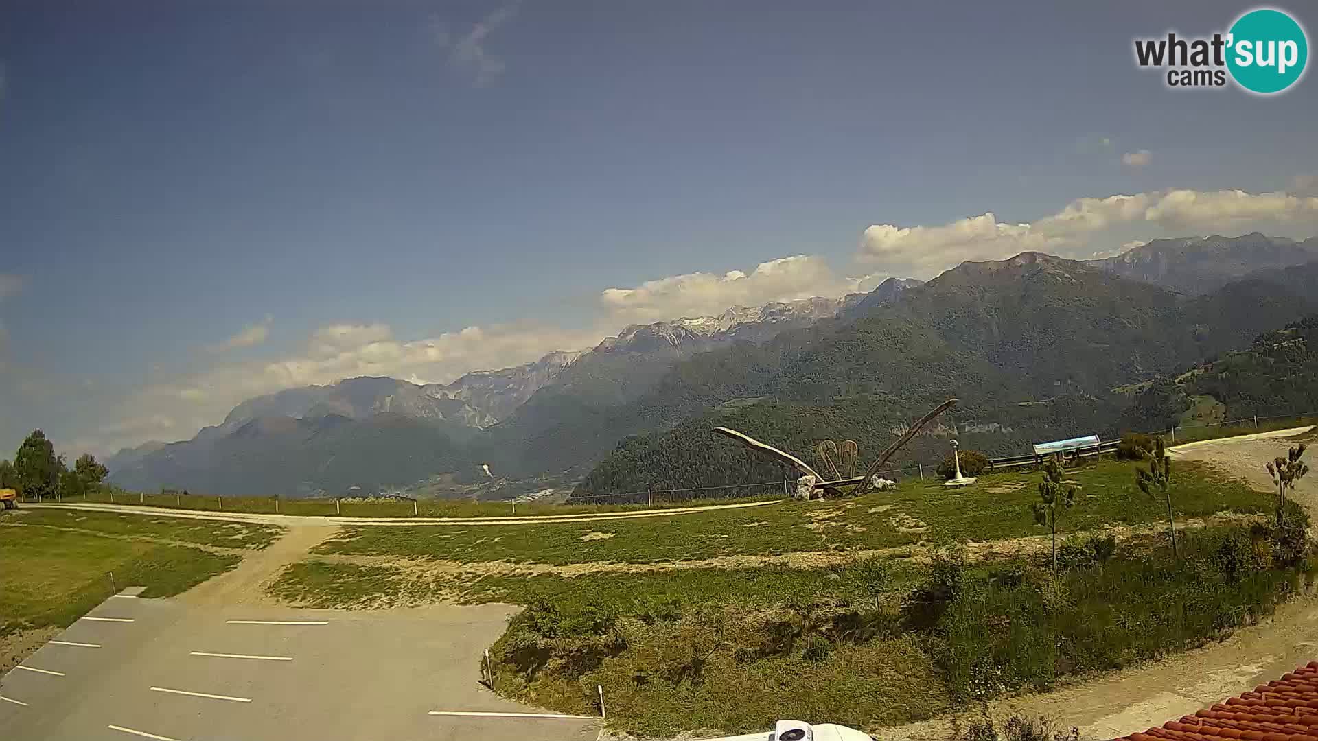 Granja turística Široko camera en vivo Most na Soči