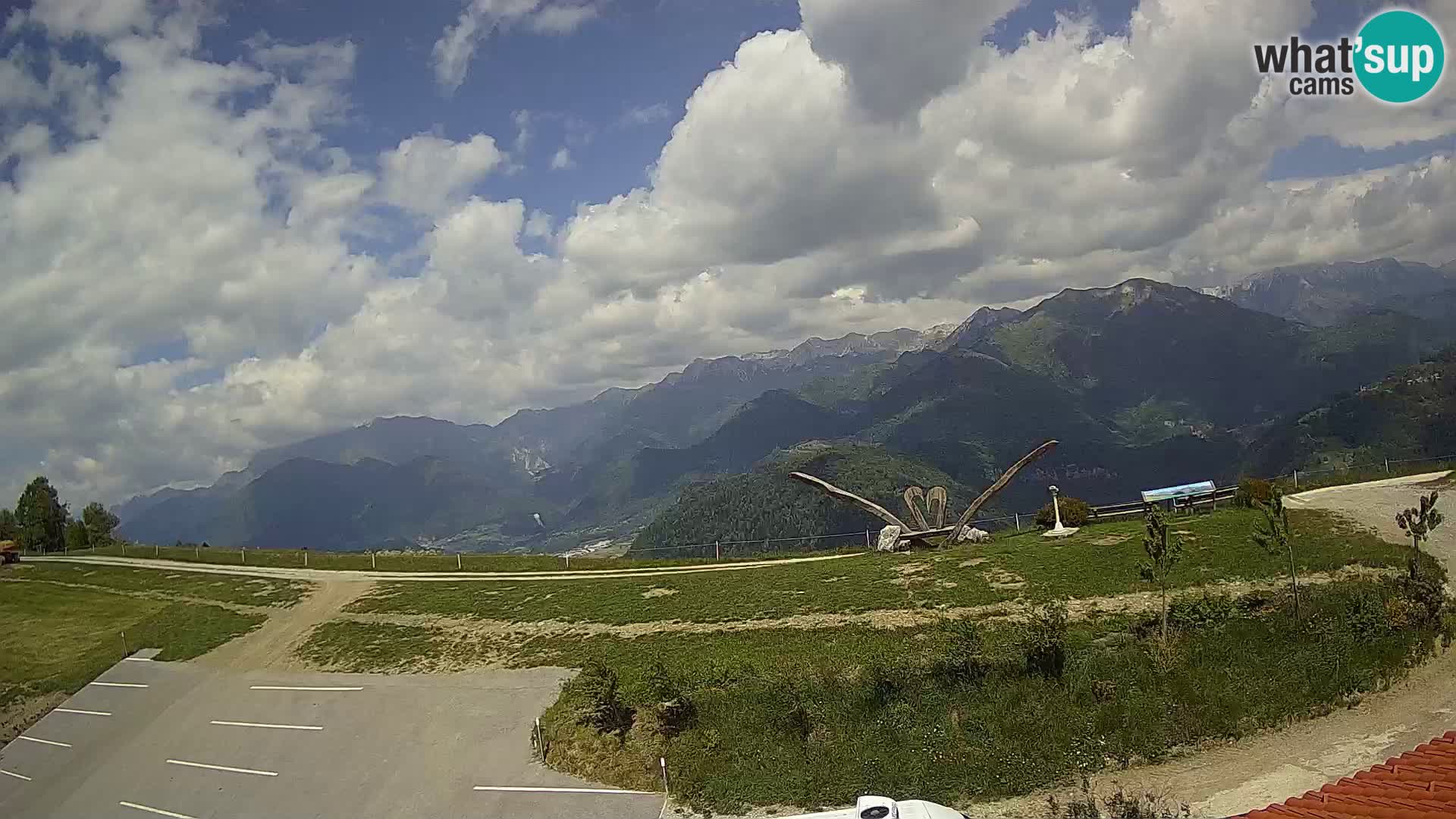 Granja turística Široko camera en vivo Most na Soči