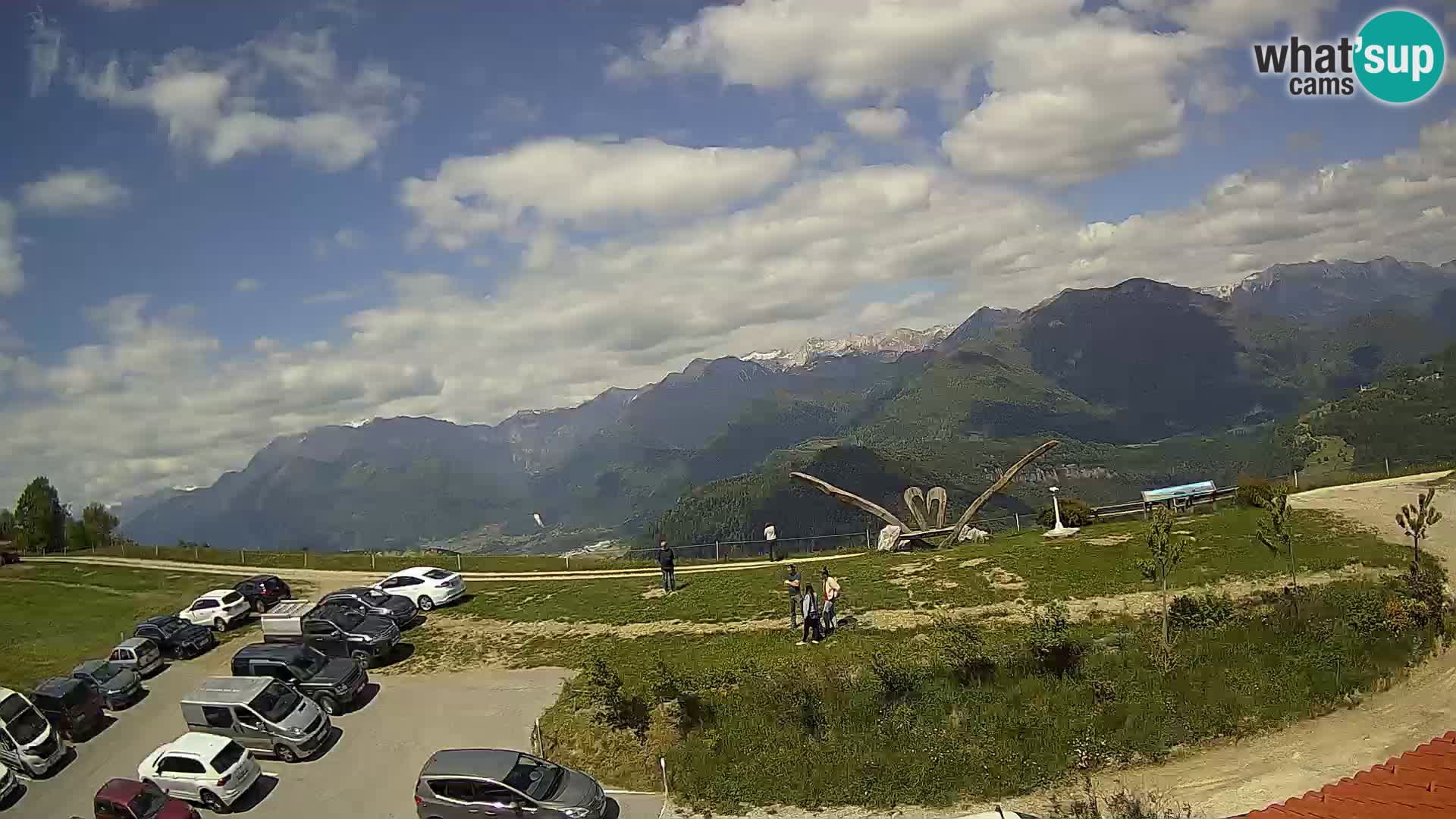Touristenfarm Široko webcam Most na Soči