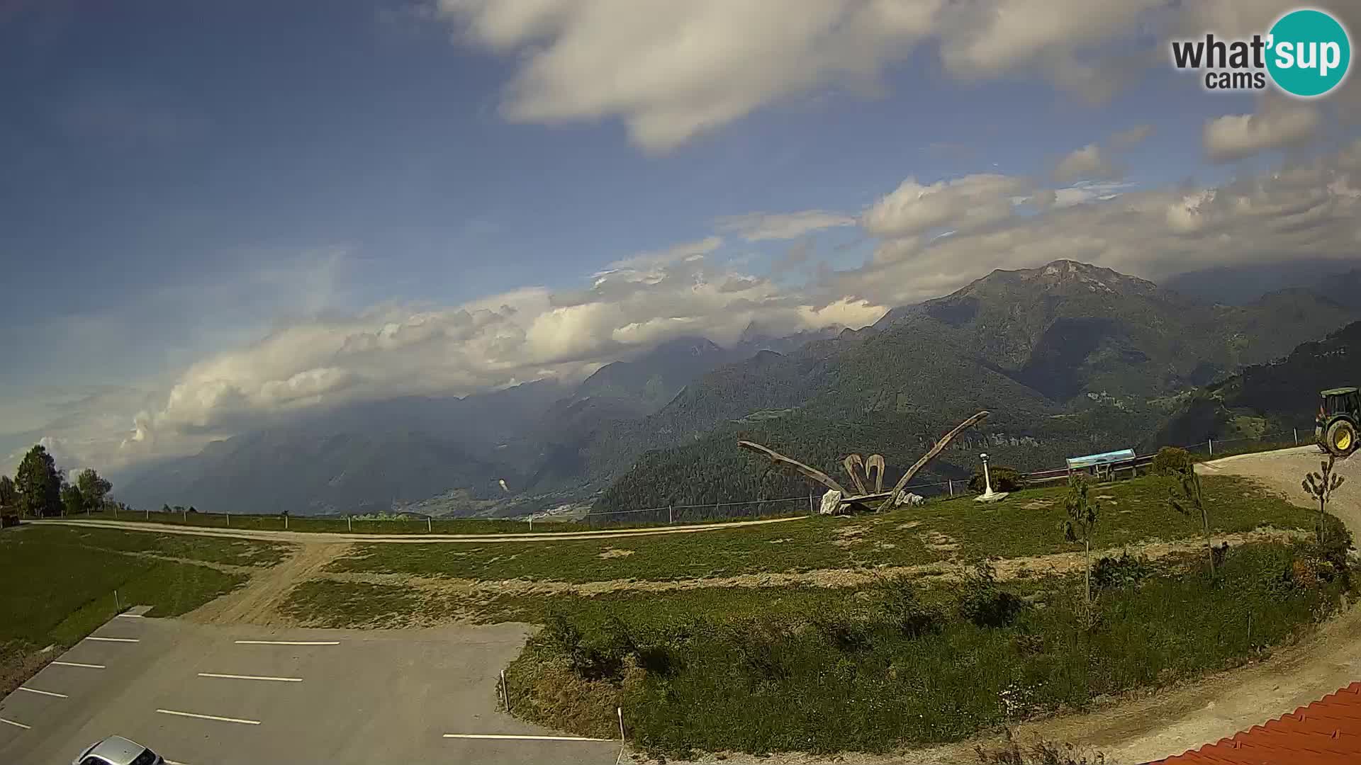 Touristenfarm Široko webcam Most na Soči