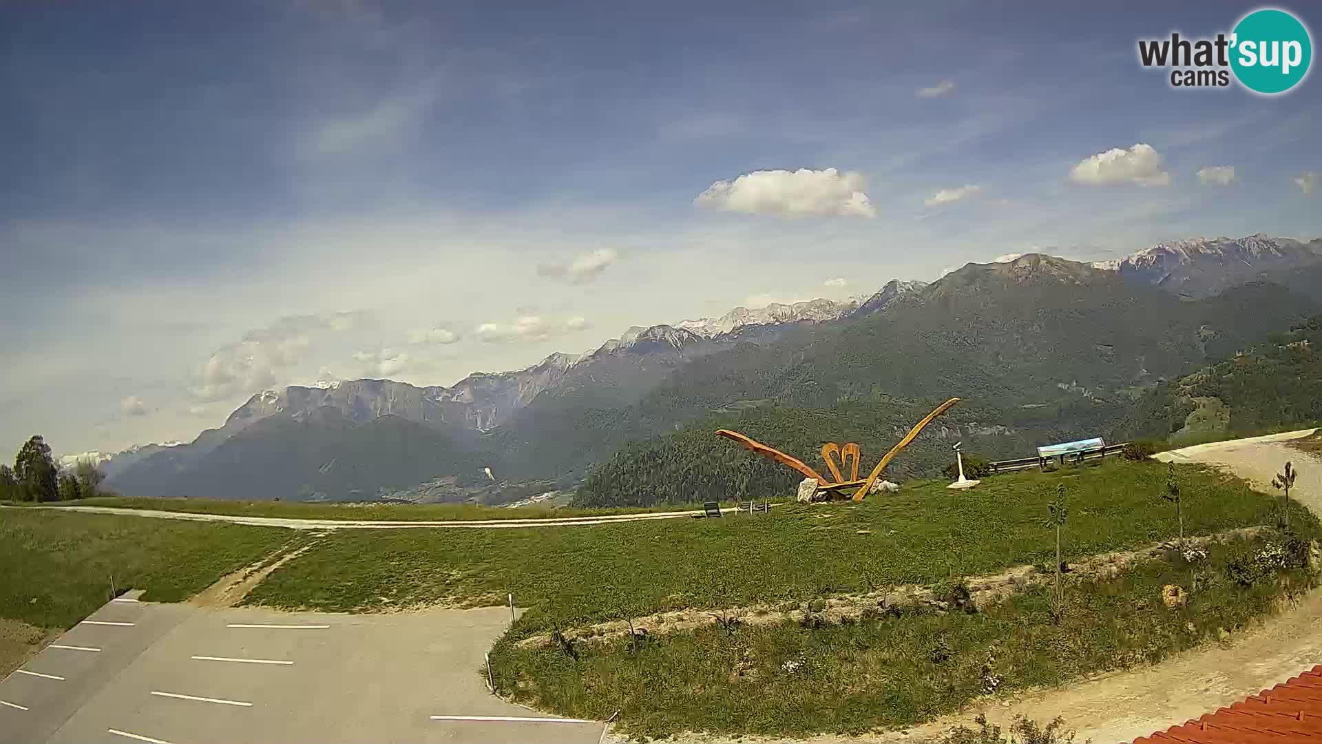 Turistična kmetija Široko web kamera Most na Soči