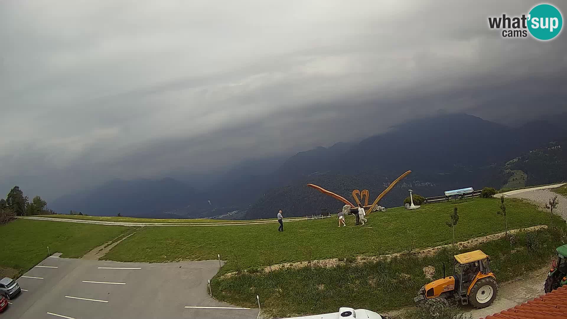 Turistična kmetija Široko spletna kamera Most na Soči