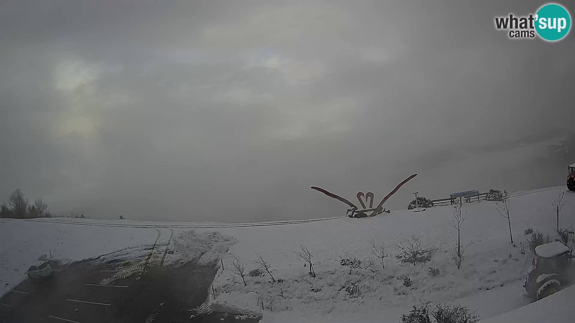 Granja turística Široko camera en vivo Most na Soči