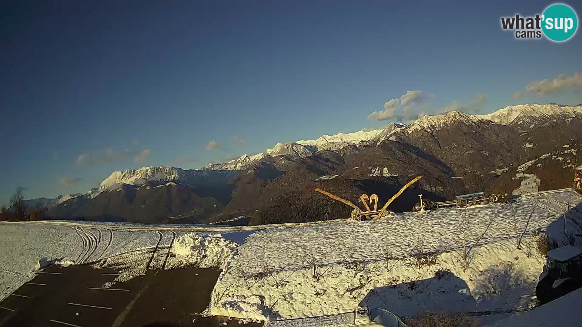 Granja turística Široko camera en vivo Most na Soči