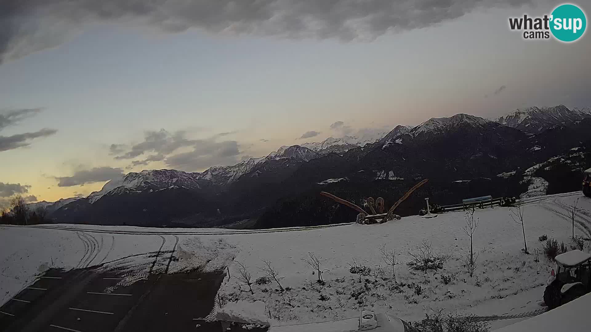 Granja turística Široko camera en vivo Most na Soči