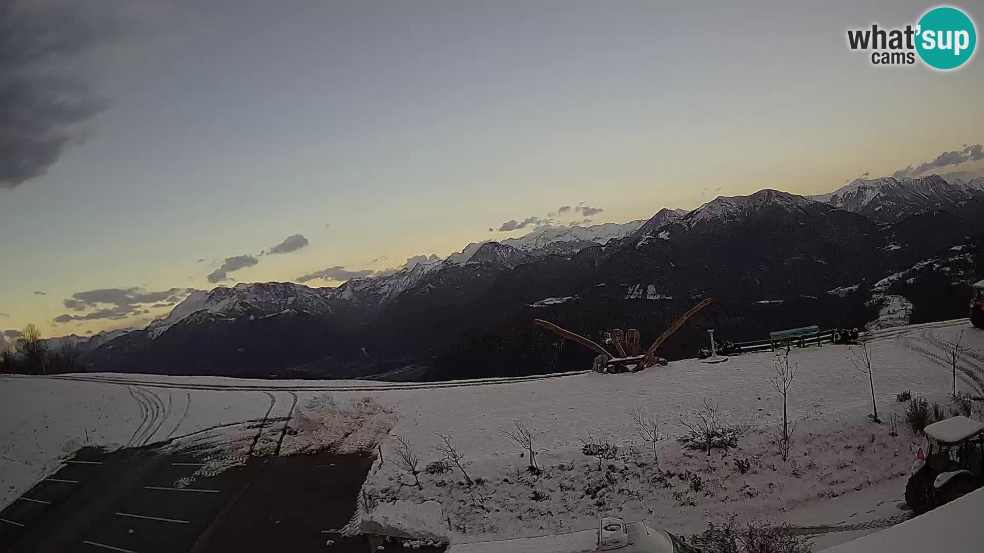 Granja turística Široko camera en vivo Most na Soči