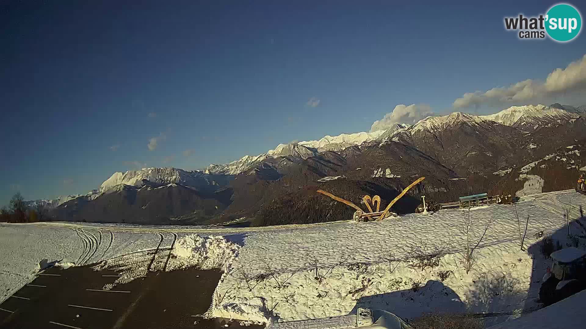 Touristenfarm Široko webcam Most na Soči