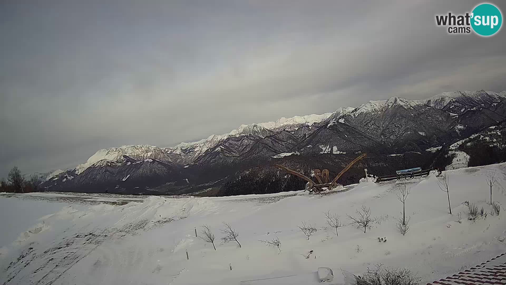 Turistična kmetija Široko spletna kamera Most na Soči