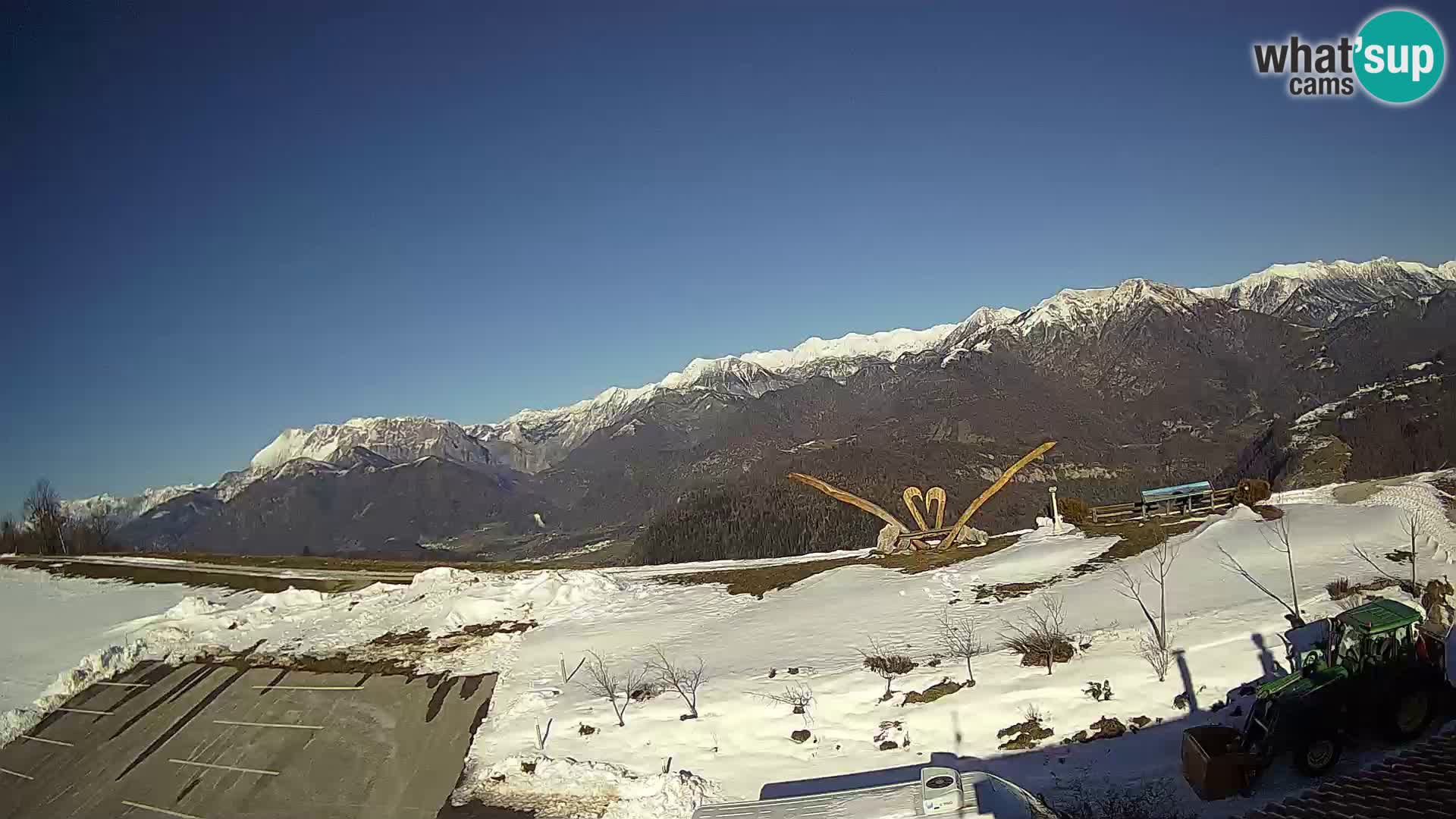 Fattoria agrituristica Široko webcam Most na Soči