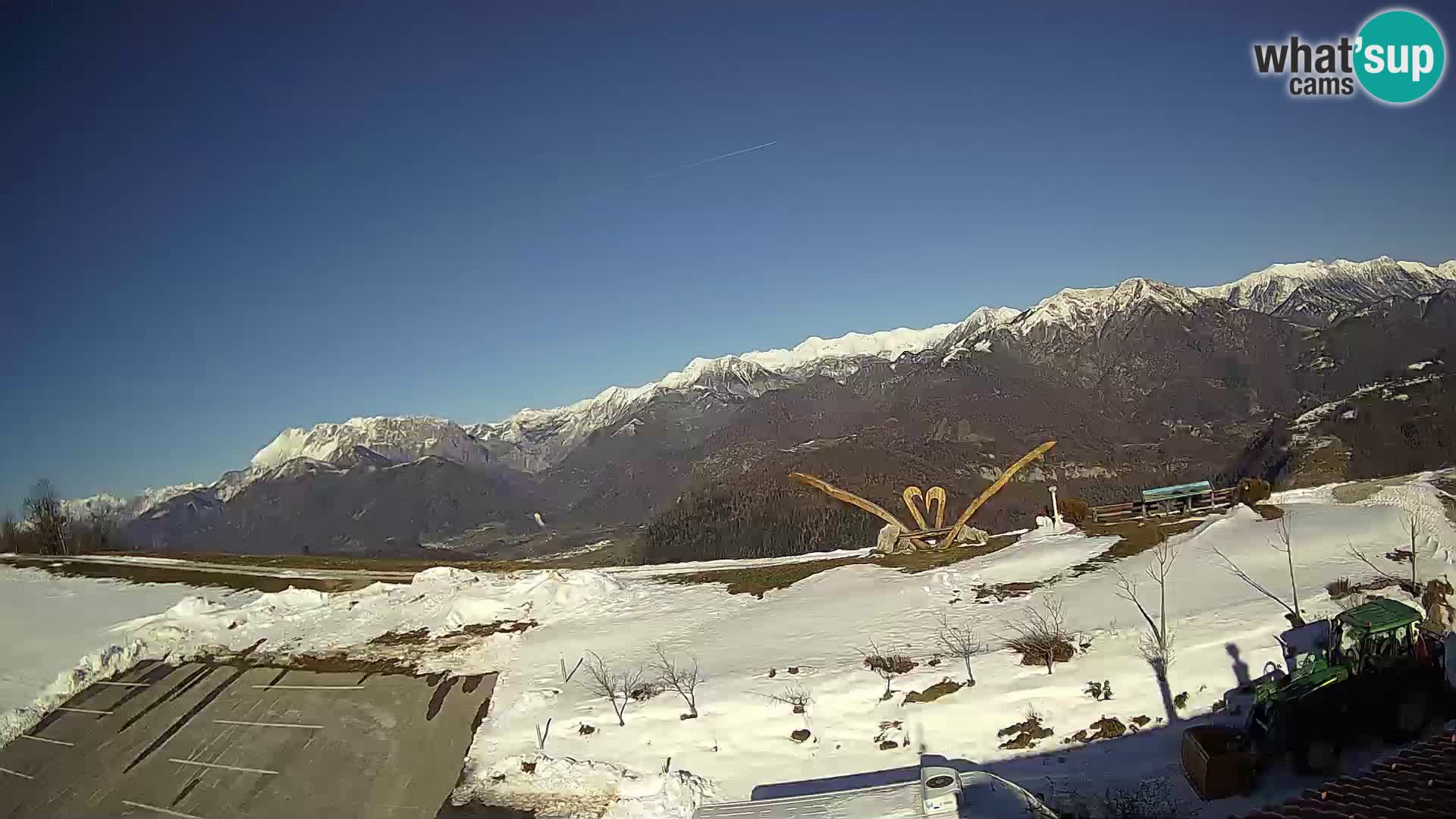 Fattoria agrituristica Široko webcam Most na Soči