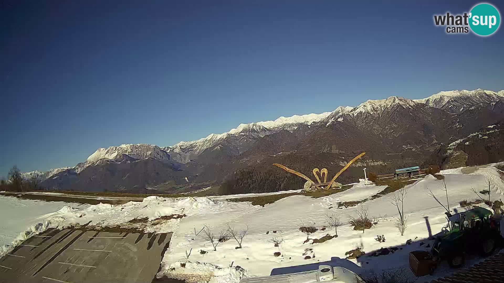 Touristenfarm Široko webcam Most na Soči