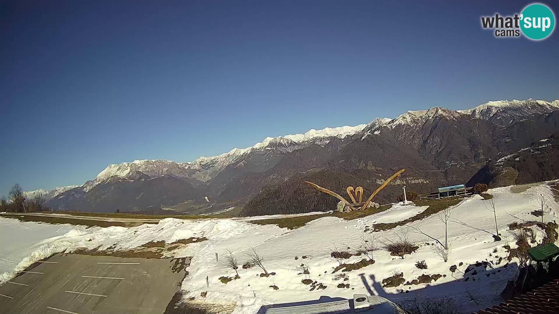 Granja turística Široko camera en vivo Most na Soči