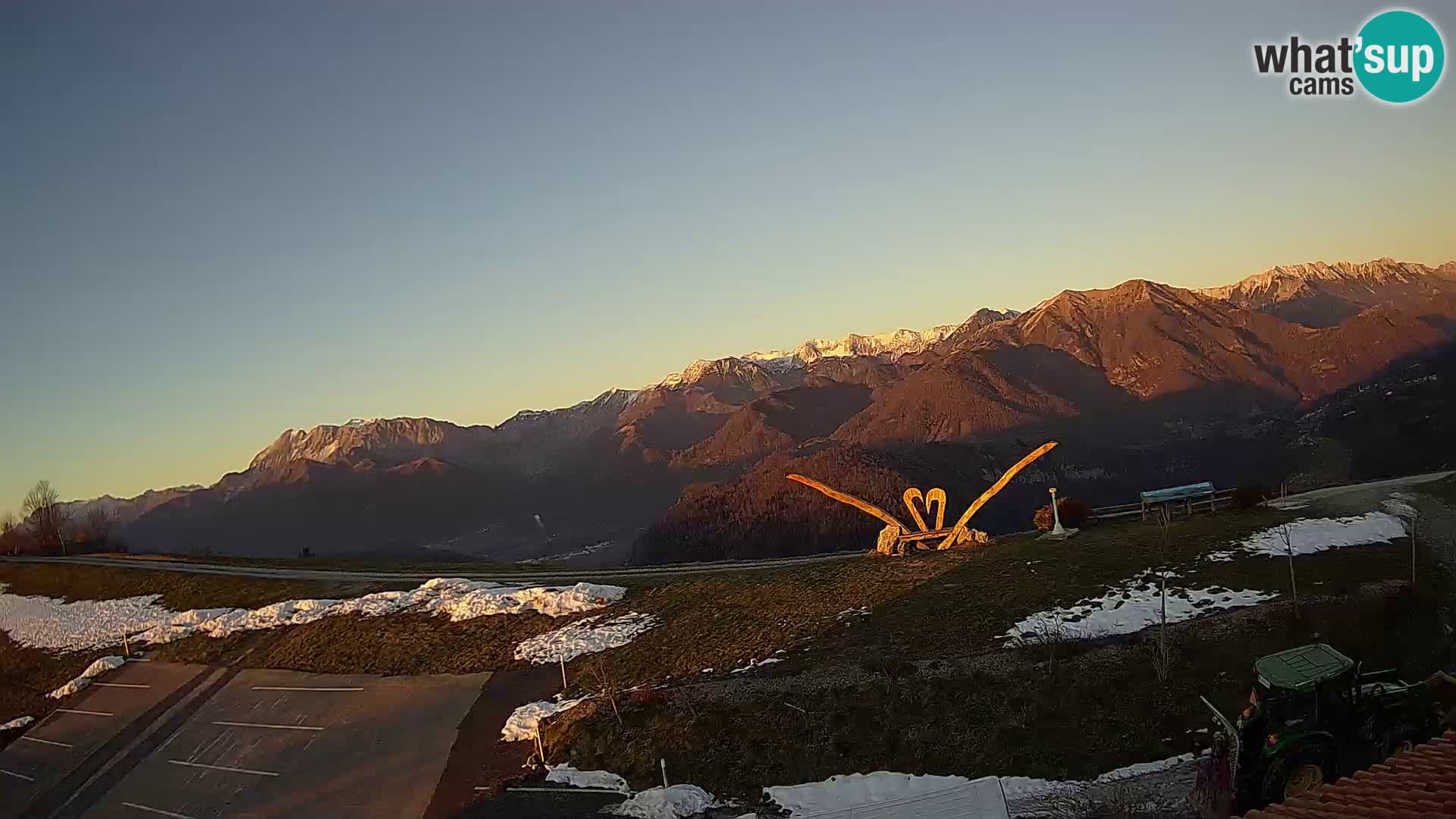 Fattoria agrituristica Široko webcam Most na Soči