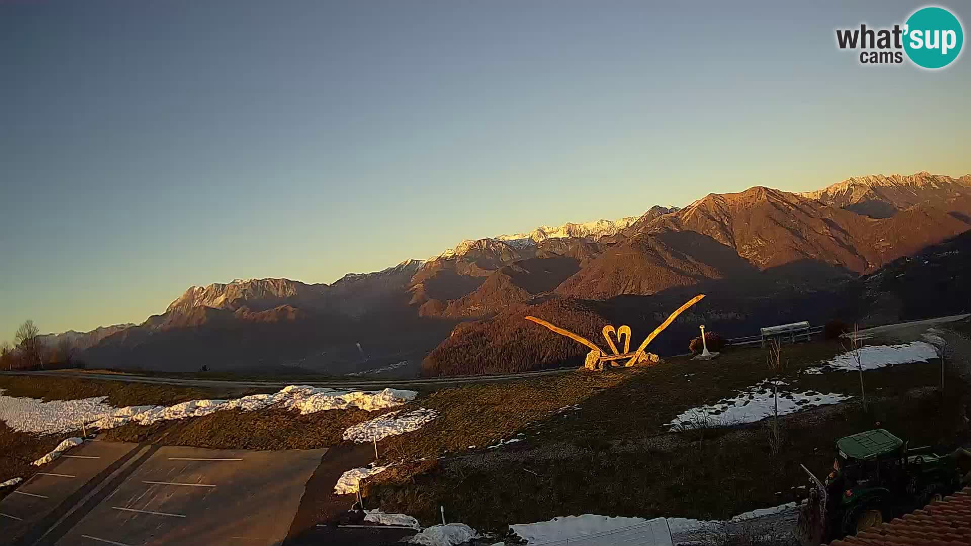 Fattoria agrituristica Široko webcam Most na Soči