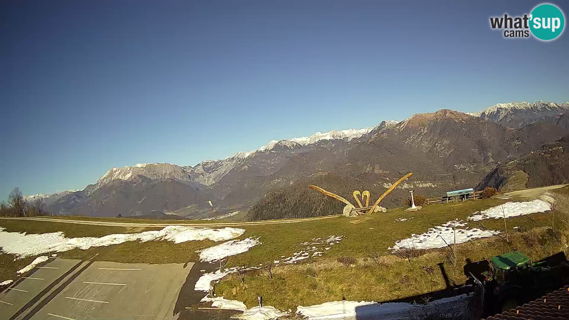 Granja turística Široko camera en vivo Most na Soči