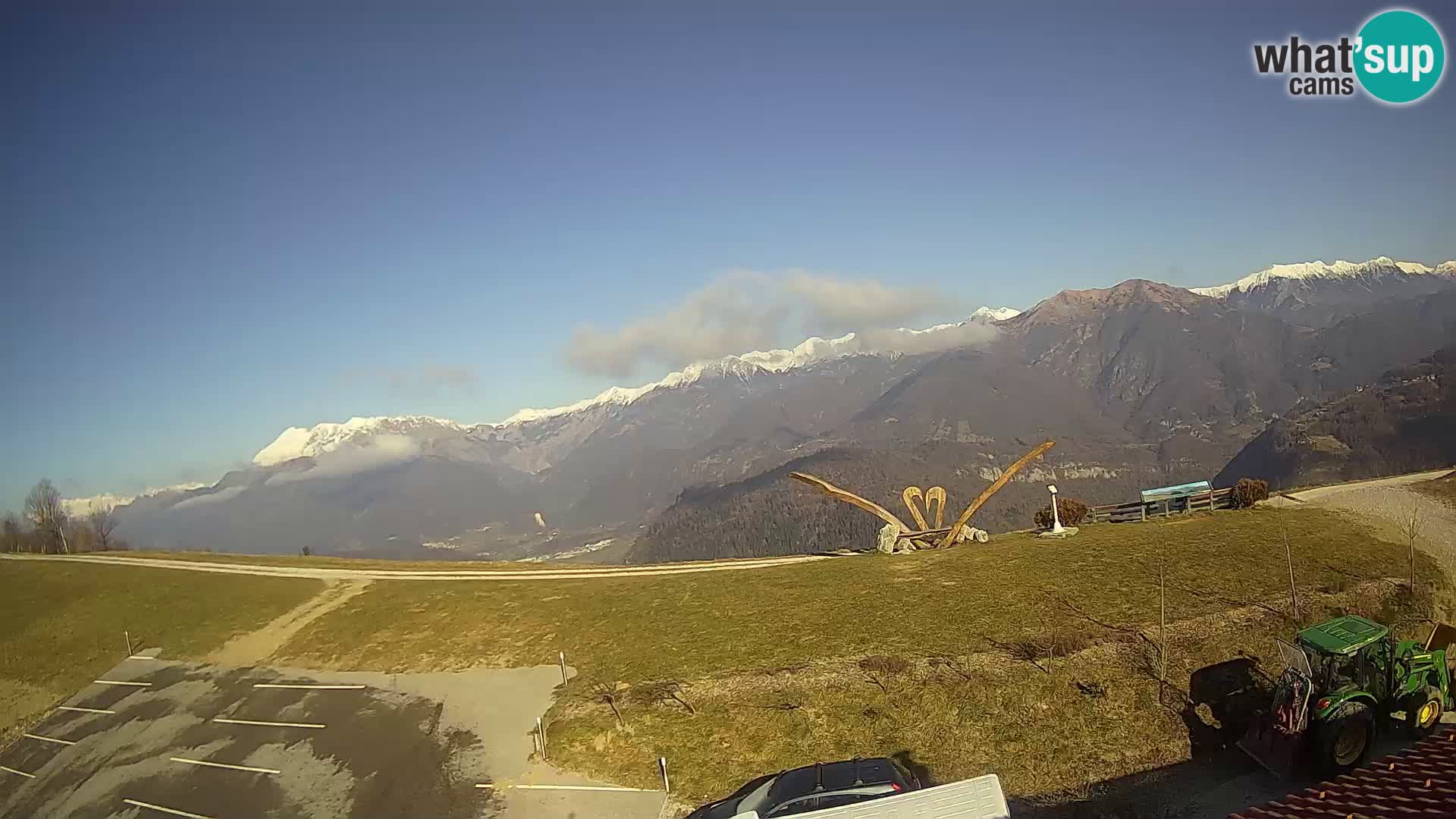 Granja turística Široko camera en vivo Most na Soči