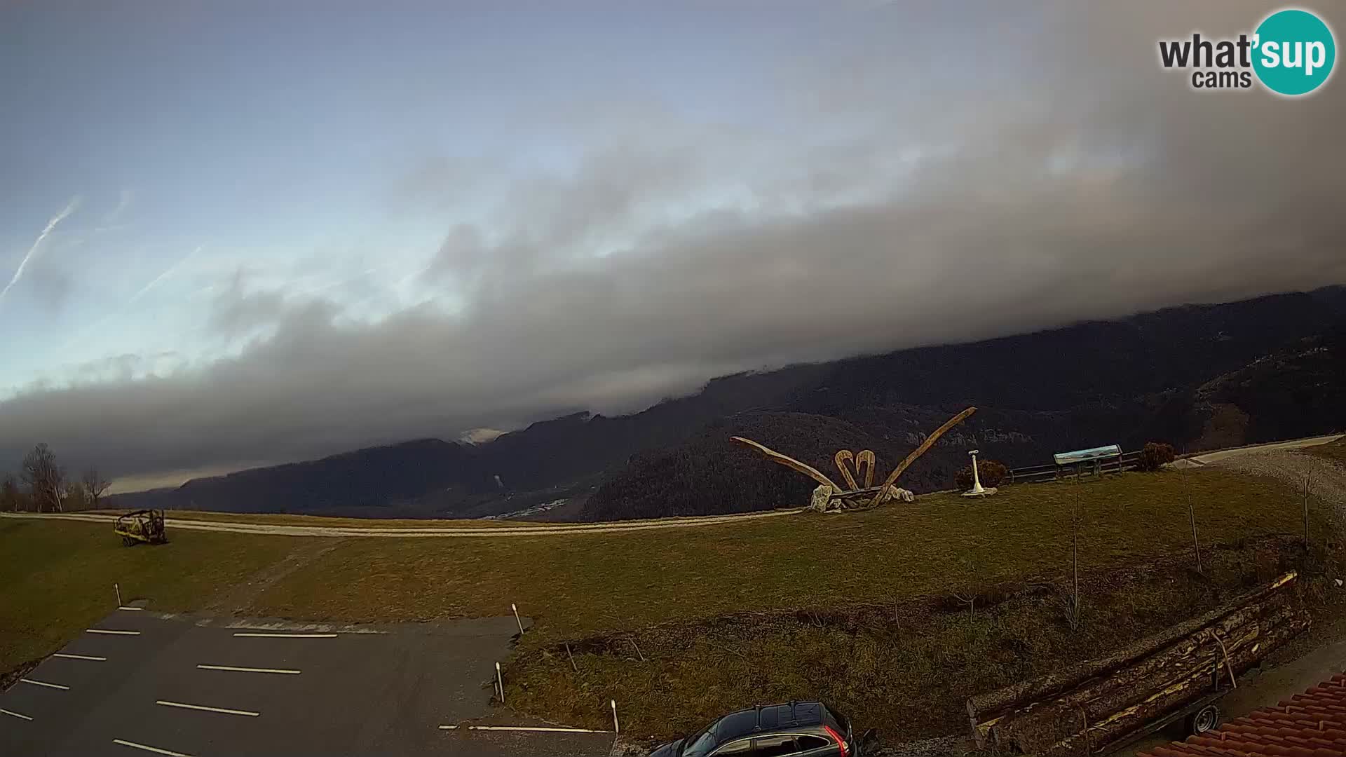 Granja turística Široko camera en vivo Most na Soči