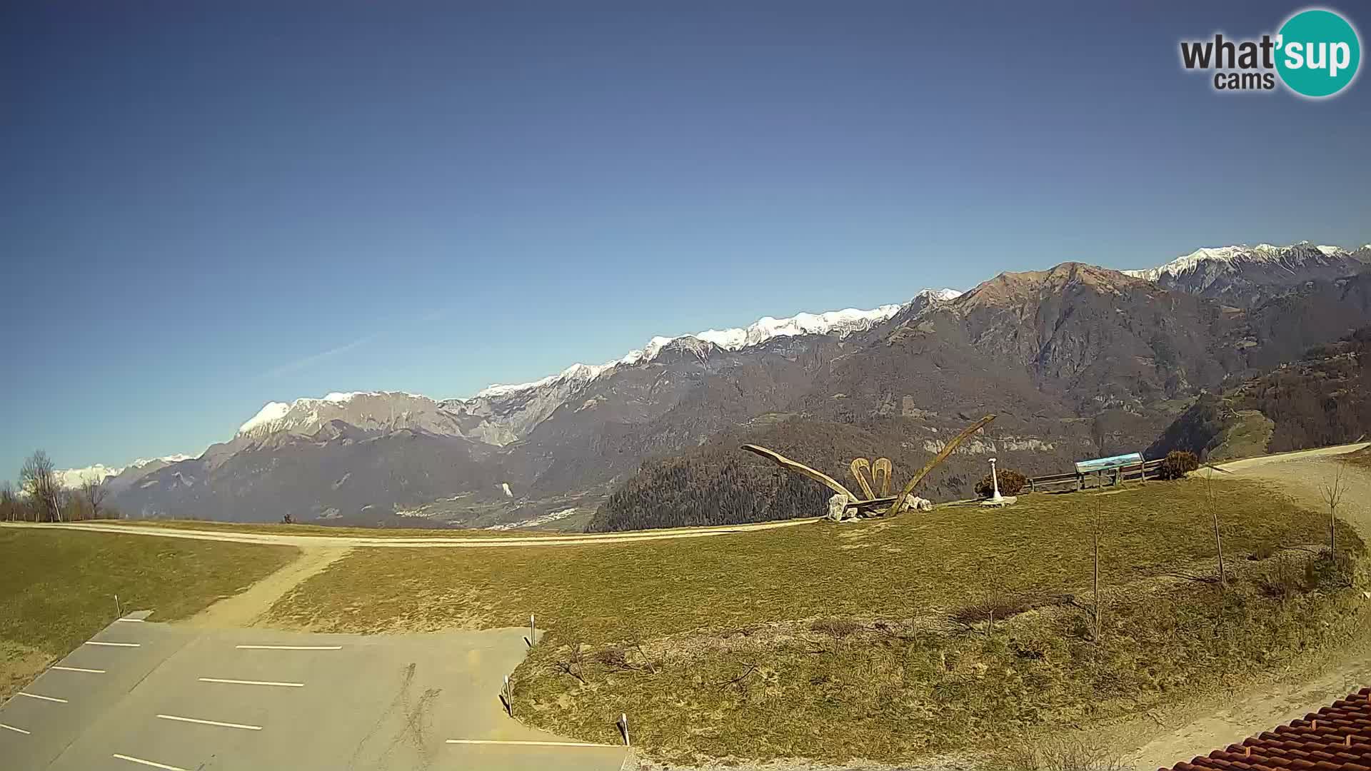 Granja turística Široko camera en vivo Most na Soči