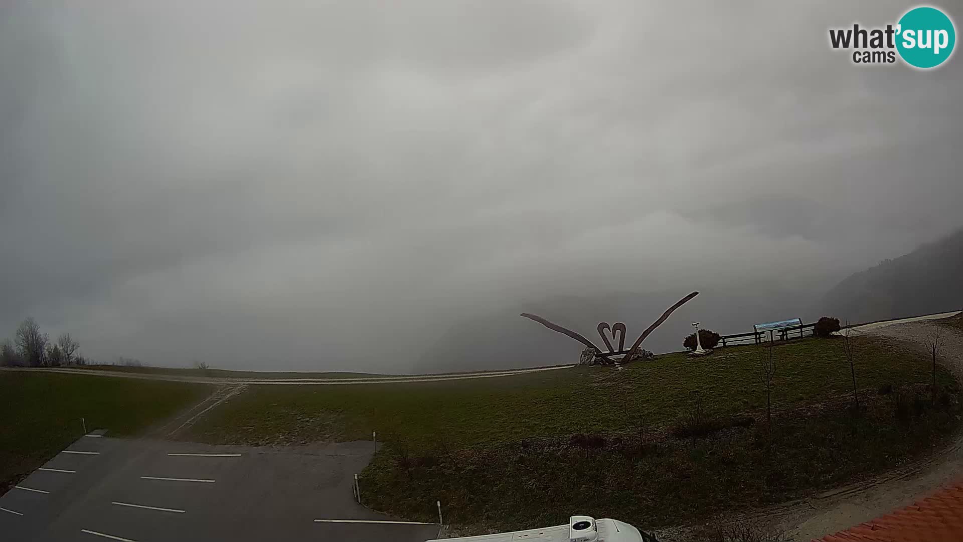 Granja turística Široko camera en vivo Most na Soči