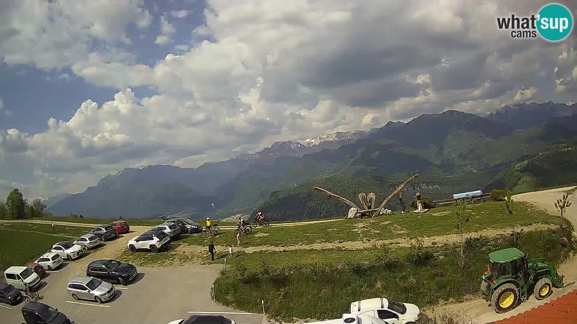 Touristenfarm Široko webcam Most na Soči