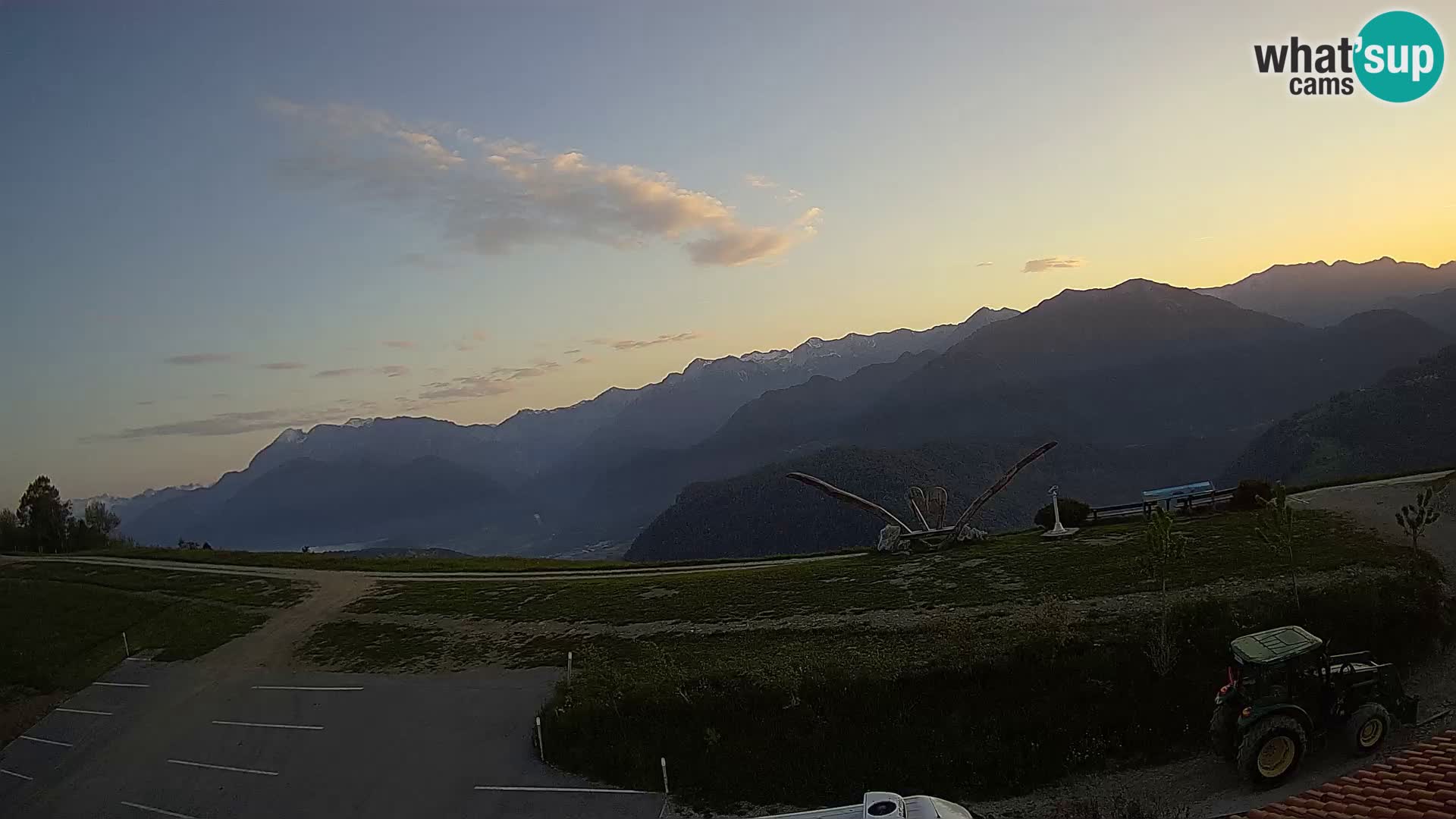 Fattoria agrituristica Široko webcam Most na Soči