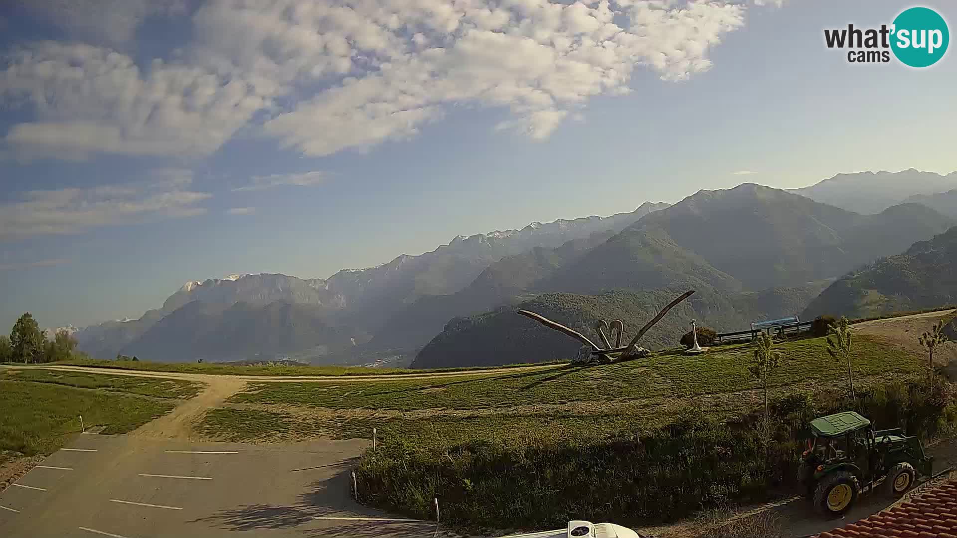 Fattoria agrituristica Široko webcam Most na Soči